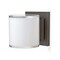 Besa Lighting Pogo Mini Sconce, White/Inner Silver, Bronze Finish, 1x5W LED 1WS-7180SF-LED-BR - alternate 1